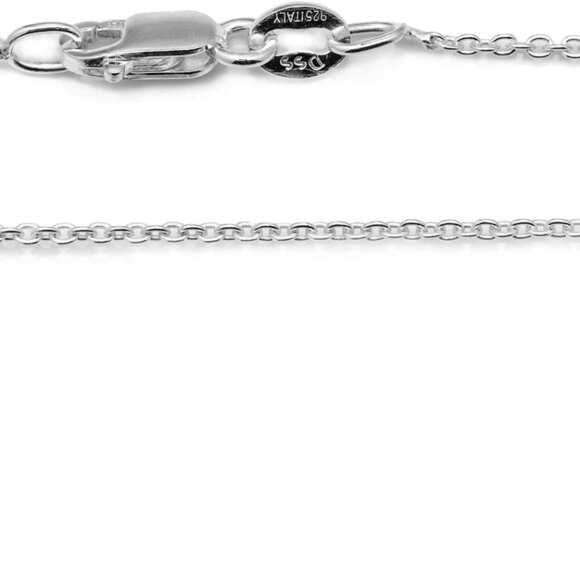 Sterling Silver Necklace Women Cable Chain 18in-30in Italian Jewelry - Picture 3 of 7